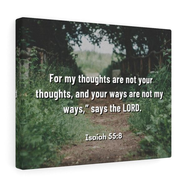 Scripture Canvas Saith The Lord Isaiah 55:8 Christian Bible Verse Meaningful Framed Prints, Canvas Paintings