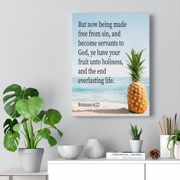 Scripture Canvas Fruit Unto Holiness Romans 6:22 Christian Bible Verse Meaningful Framed Prints, Canvas Paintings - Image 7