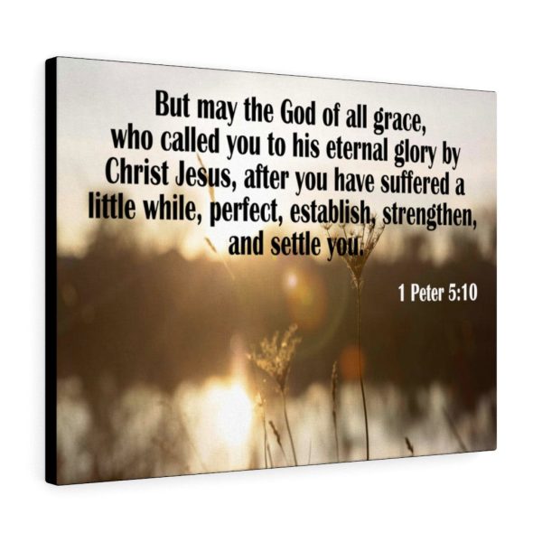 Scripture Canvas God of All Grace 1 Peter 5:10 Christian Bible Verse Meaningful Framed Prints, Canvas Paintings - Image 2