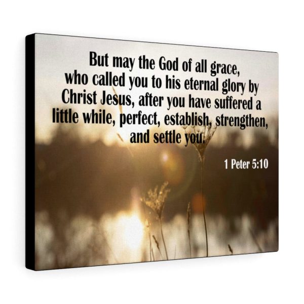 Scripture Canvas God of All Grace 1 Peter 5:10 Christian Bible Verse Meaningful Framed Prints, Canvas Paintings - Image 4