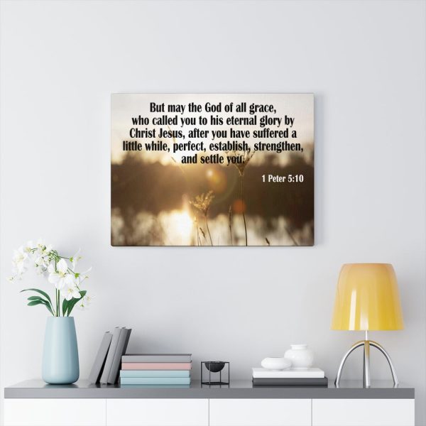 Scripture Canvas God of All Grace 1 Peter 5:10 Christian Bible Verse Meaningful Framed Prints, Canvas Paintings - Image 7