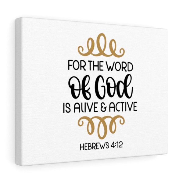 Scripture Canvas The Word Of God Hebrews 4:12 Christian Bible Verse Meaningful Framed Prints, Canvas Paintings - Image 3