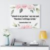 Bible Verse Canvas Yahweh is My Portion Lamentations 3:24 Christian Wall Art Scripture Ready to Hang Faith Print Framed Prints, Canvas Paintings - Image 4