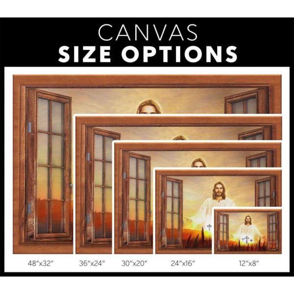 Jesus With Open Arms Christian Canvas Hanging Gift, Canvas Paiting Frames Print - Image 4