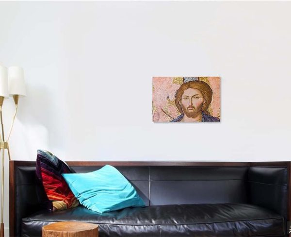 Jesus Mosaic Istanbul Chora Church Jesus Christian Premium Multi Canvas Prints, Multi Piece Panel Canvas Luxury Gallery Wall Fine Art Print - Image 2