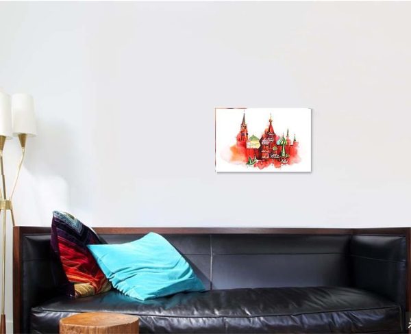 Moscow Russia Red Square Saint Basil Christian Premium Multi Canvas Prints, Multi Piece Panel Canvas Luxury Gallery Wall Fine Art Print - Image 2