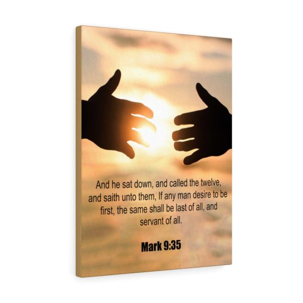 Scripture Canvas Servant of All Mark 9:35 Christian Bible Verse Meaningful Framed Prints, Canvas Paintings - Image 3