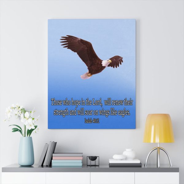 Scripture Canvas Soar With the Lord Isaiah 40:31 Christian Bible Verse Meaningful Framed Prints, Canvas Paintings - Image 7