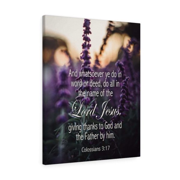 Scripture Canvas Giving Thanks to God Colossians 3:17 Christian Bible Verse Meaningful Framed Prints, Canvas Paintings