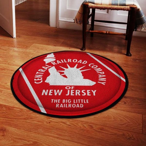 Cnj Living Room Round Mat Circle Rug Central Railroad Of New Jersey Railroad