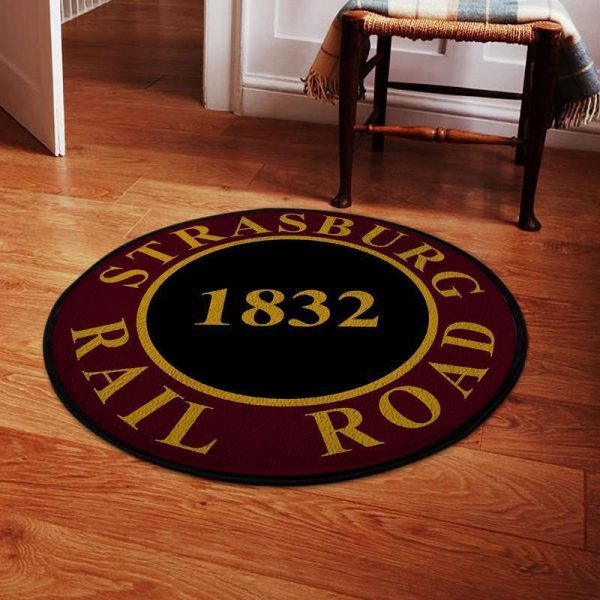 Strasburg Round Mat Strasburg Railroad Round Floor Mat Room Rugs Carpet Outdoor Rug Washable Rugs