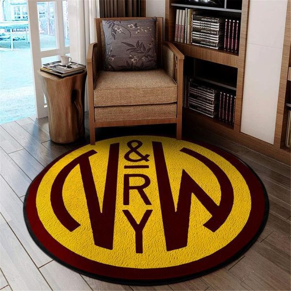 Norfolk Living Room Round Mat Circle Rug Norfolk And Western Railway - Image 2