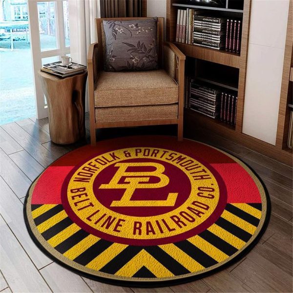 Npbrr Round Mat Norfolk & Portsmouth Beltline Railroad Round Floor Mat Room Rugs Carpet Outdoor Rug Washable Rugs - Image 2