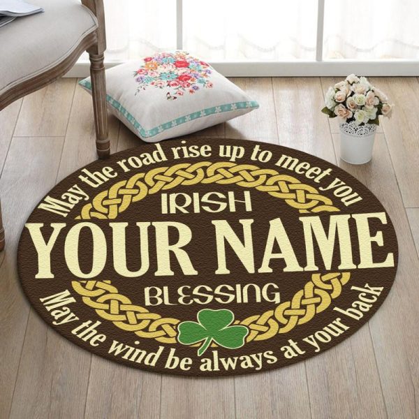 Personalized Irish Blessing Living Room Round Mat Circle Rug - Image 2