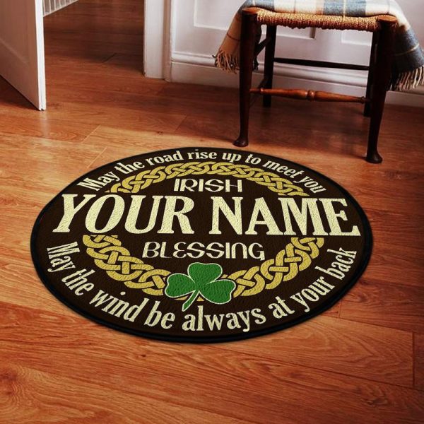 Personalized Irish Blessing Living Room Round Mat Circle Rug - Image 3