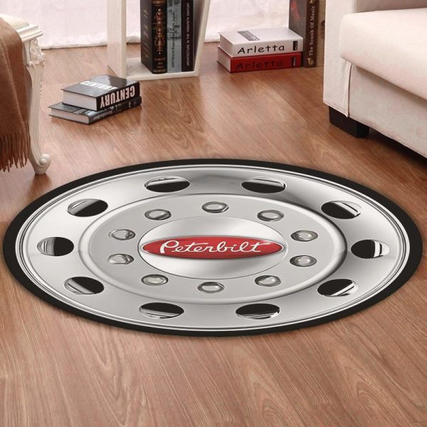 Pete Round Mat Peterbilt Truck Round Floor Mat Room Rugs Carpet Outdoor Rug Washable Rugs - Image 2