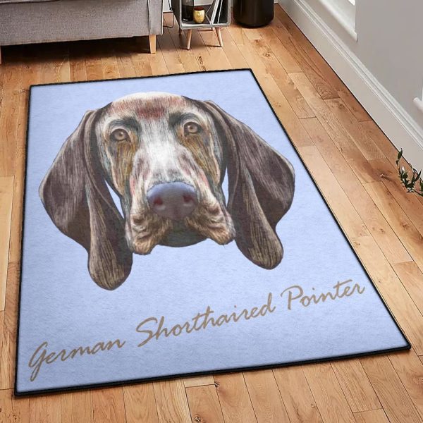 Weimaraner Puppy Dining Room Rug Weimaraner Rug Rectangle Rugs Washable Area Rug Non-Slip Carpet For Living Room Bedroom - Image 2