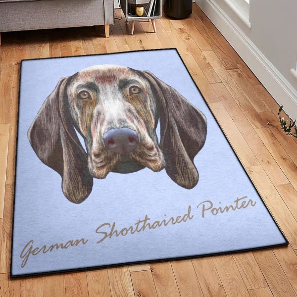 Weimaraner Puppy Dining Room Rug Weimaraner Rug Rectangle Rugs Washable Area Rug Non-Slip Carpet For Living Room Bedroom