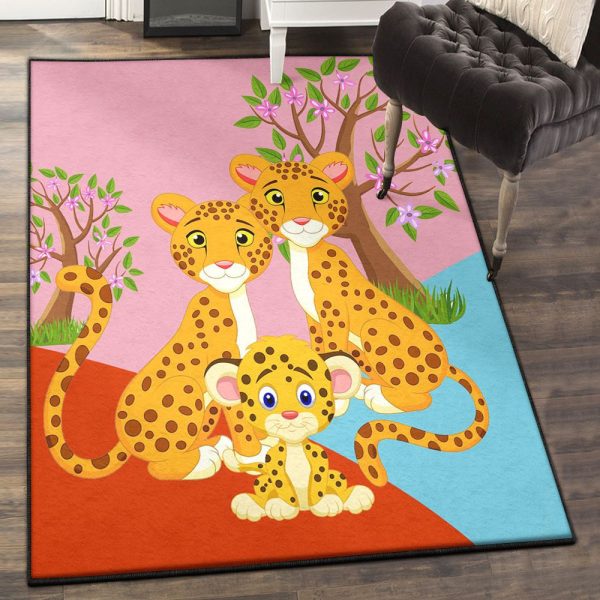 Lion Modern Lion Rug Rectangle Rugs Washable Area Rug Non-Slip Carpet For Living Room Bedroom - Image 2