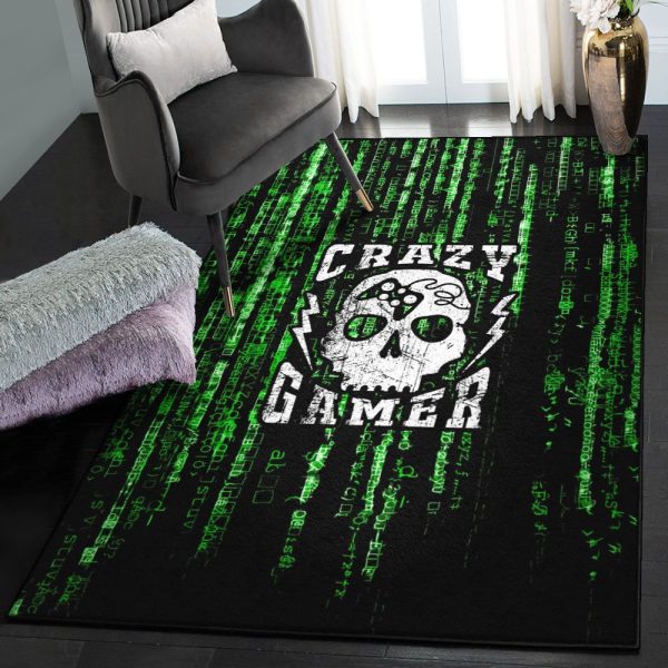 Kitchen Rugs Crazy Gamer Rug Rectangle Rugs Washable Area Rug Non-Slip Carpet For Living Room Bedroom - Image 2