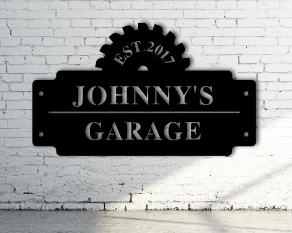 Personalized Garage Sign, Custom Shop Sign, Personalized Gift For Dad,