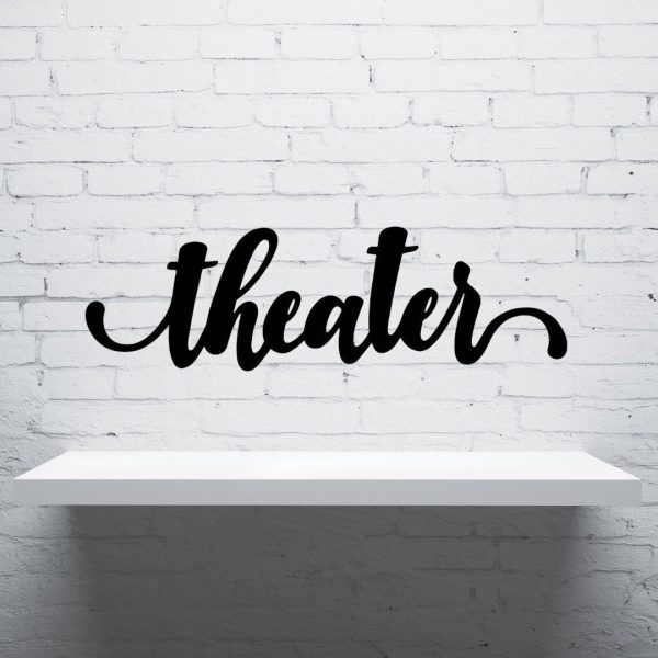 Theater Sign Cut Metal Sign Wall Decor Metal Sign Metal Art Decoration