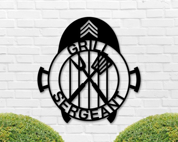 Grill Sergeant Sign Sergeant Sign Gift Drill Sergeant Military Gift Ba