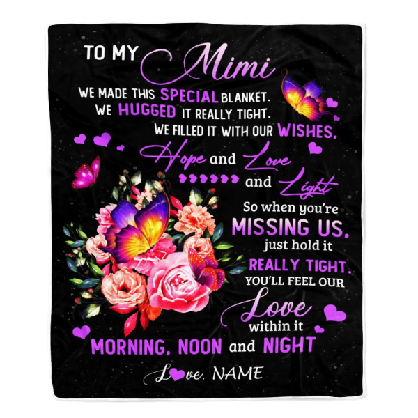 Personalized Mimi Blanket From Grandkids Granddaughter We Made This Sp