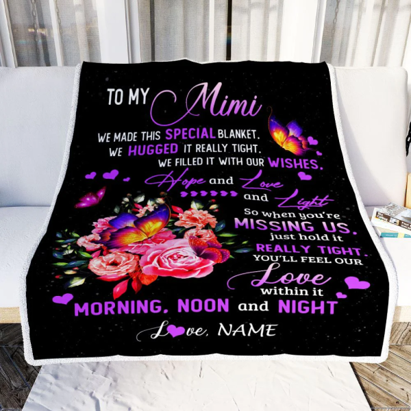 Personalized Mimi Blanket From Grandkids Granddaughter We Made This Sp - Image 3