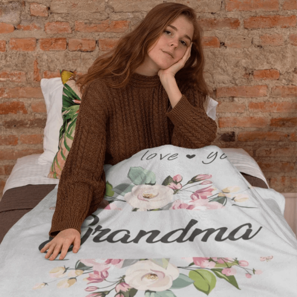 Custom Grandparents Blanket, Gift For Birthday Christmas New Year From - Image 4