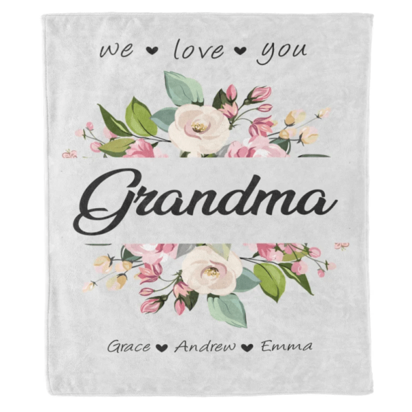 Custom Grandparents Blanket, Gift For Birthday Christmas New Year From - Image 7