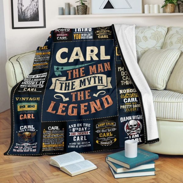 Carl The Man The Myth The Legend Fleece Blanket Fleece Blanket