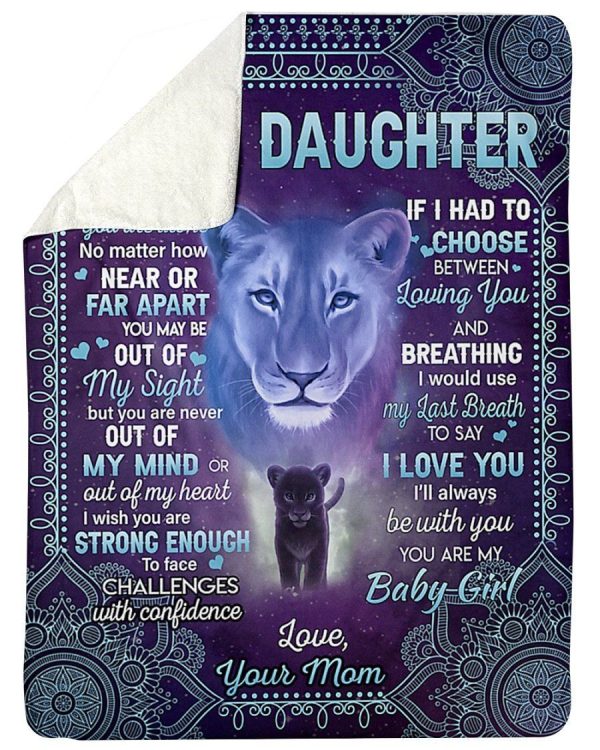 Great Gift For Daughter I Wish You Strong Enough Fleece Blanket Sherpa