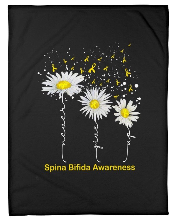 Spina Bifida Awareness Cute Design Fleece Blanket