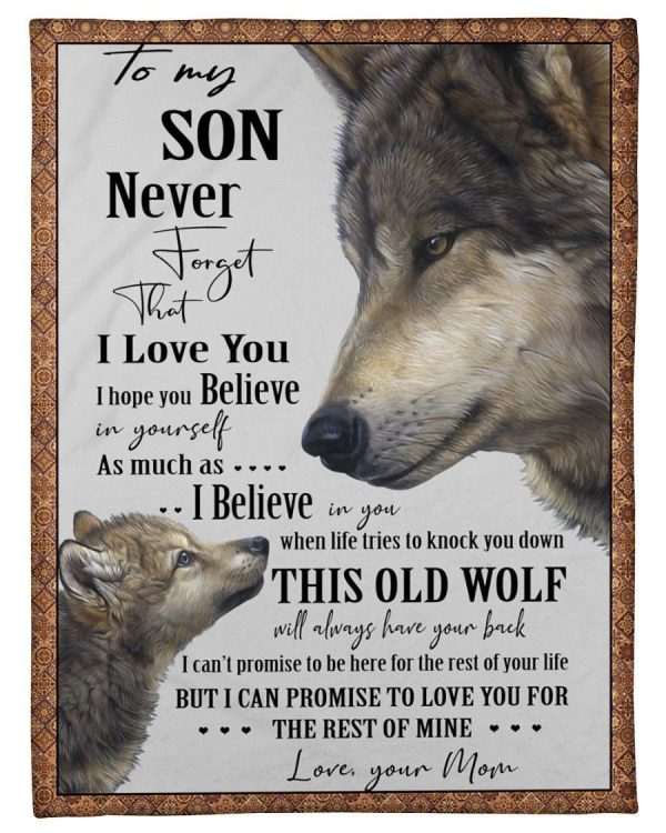 To My Son Never Forget I Love You Blanket Fleece Blanket - Image 2