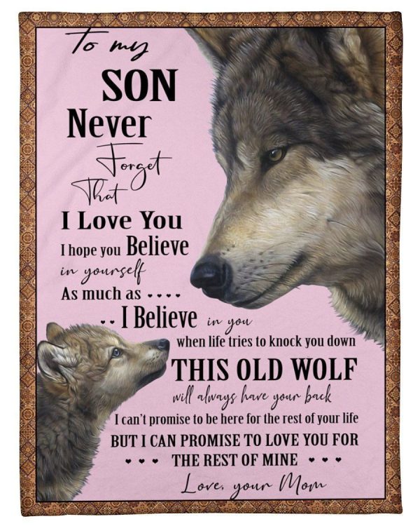 To My Son Never Forget I Love You Blanket Fleece Blanket - Image 5