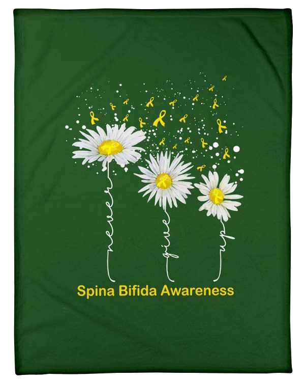 Spina Bifida Awareness Cute Design Fleece Blanket - Image 2