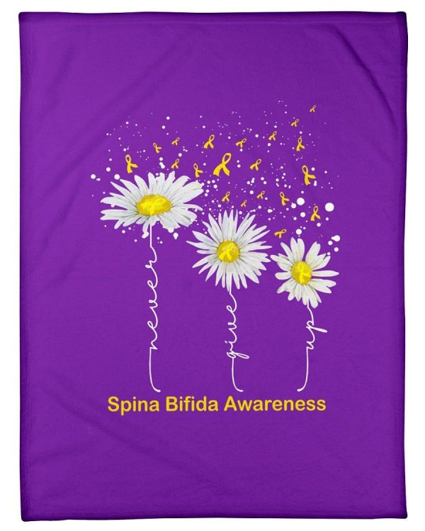 Spina Bifida Awareness Cute Design Fleece Blanket - Image 3