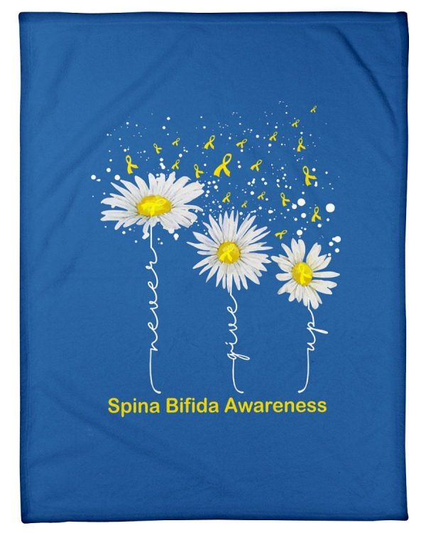 Spina Bifida Awareness Cute Design Fleece Blanket - Image 4