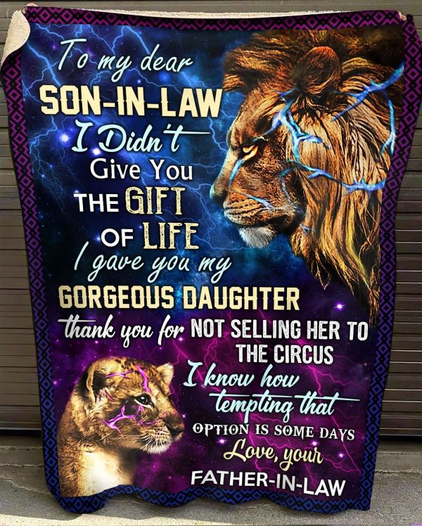 Fleece Blanket Gift For Daughter In Law The Gift Of You Lion - Image 3