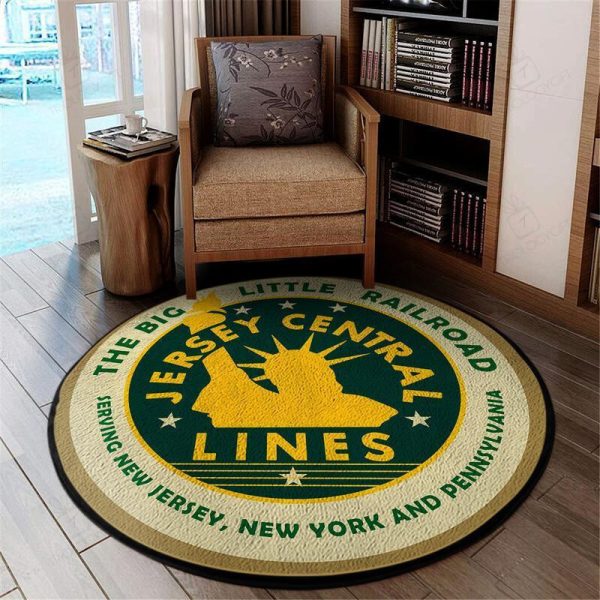 Jcl Living Room Round Mat Circle Rug Jersey Central Lines - Image 2