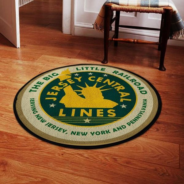 Jcl Living Room Round Mat Circle Rug Jersey Central Lines