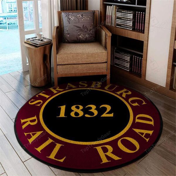 Strasburg Living Room Round Mat Circle Rug Strasburg Railroad - Image 2