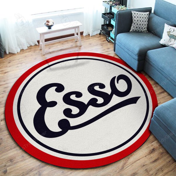 Hot Rod Gasoline Vintage Round Mat Round Floor Mat Room Rugs Carpet Outdoor Rug Washable Rugs - Image 2