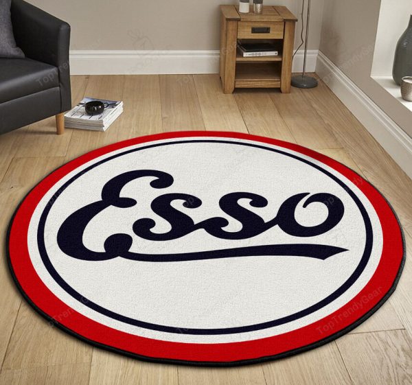 Hot Rod Gasoline Vintage Round Mat Round Floor Mat Room Rugs Carpet Outdoor Rug Washable Rugs - Image 3