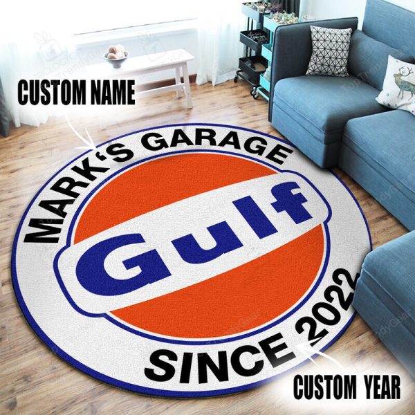 Personalized Hot Rod Garage Racing Round Mat Round Floor Mat Room Rugs Carpet Outdoor Rug Washable Rugs - Image 2